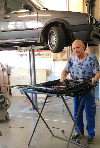 Harry Ruf, Autospengler